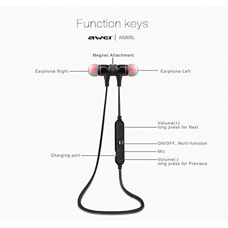 Tai Nghe Bluetooth 4.1 Không Dây B' A920Bl Chống Ồn Có Micro