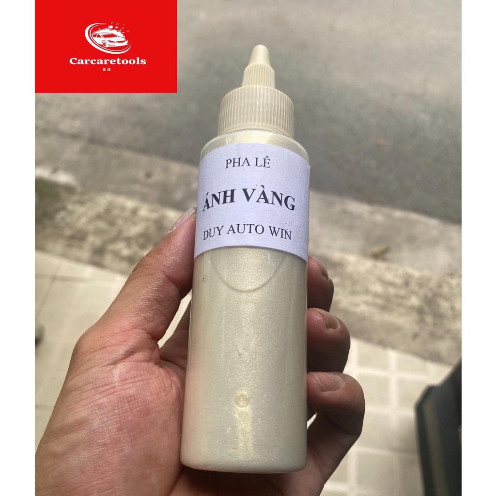 Pha lê vàng - Màu sơn xe máy đóng chai 100g và 50g