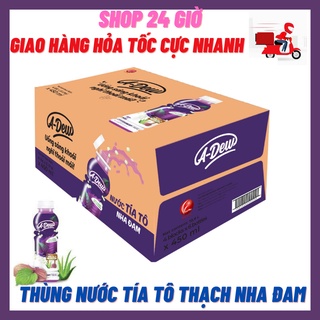 Thùng nước tía tô - thạch nha đam a dew