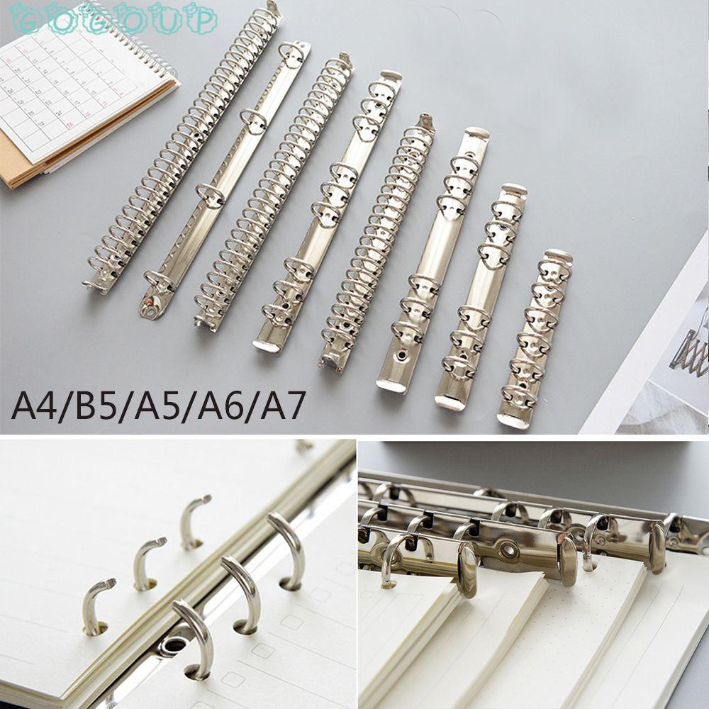 Bìa Kẹp Hồ Sơ Khổ A4/B5/A5/A6/A7 Bằng Kim Loại Có Thể Thay Đổi Đầy Tiện Lợi