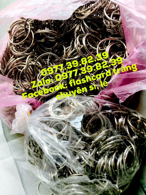 KHOEN TRÒN dùng để xâu thẻ FLASHCARD HỌC NGOẠI NGỮ