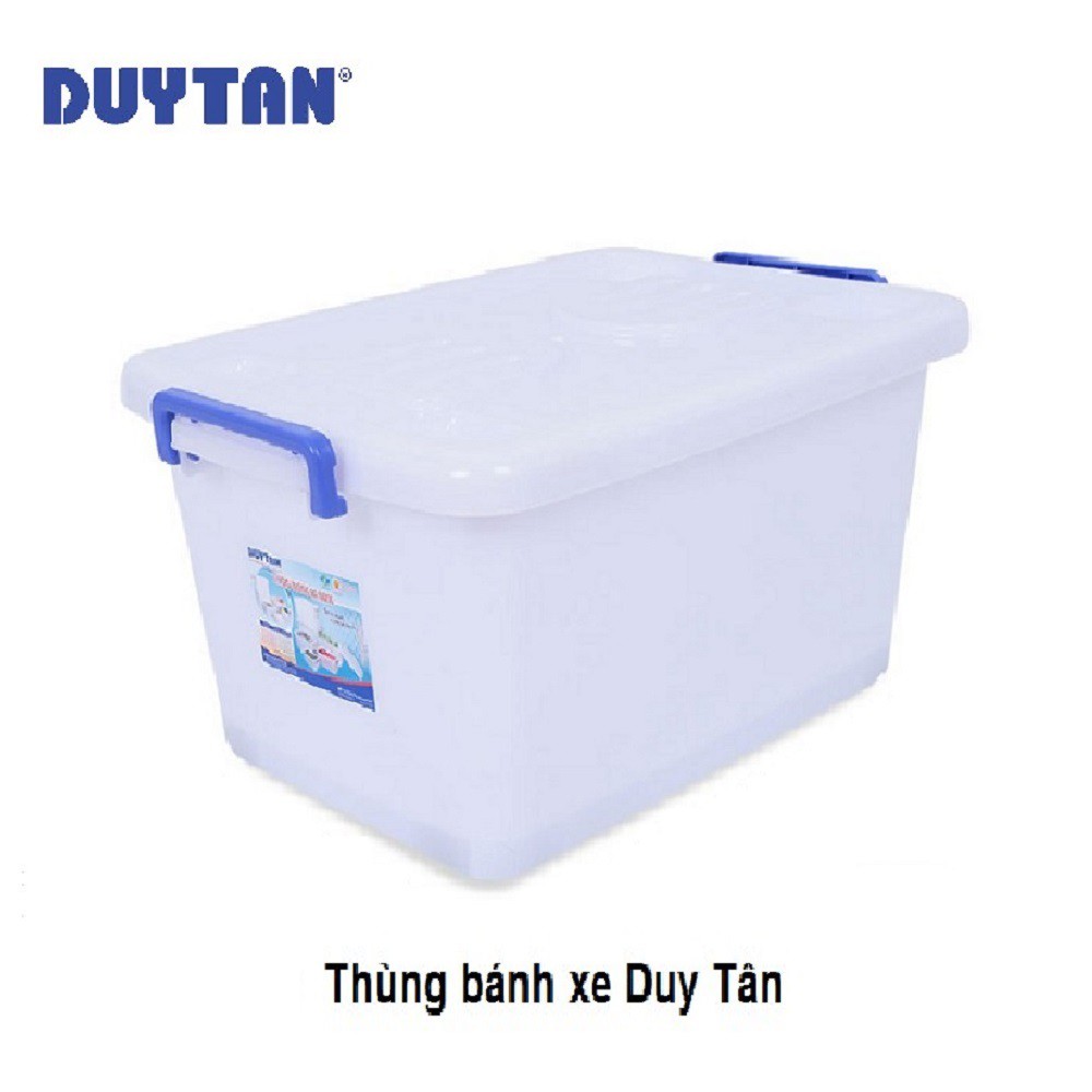 { THÙNG NHỰA 140 LÍT DUY TÂN CÓ BÁNH XE} Kích thước : Dài x Rộng x Cao 78 x 56 x 47 cm. Được làm bằng nhựa PP bền đẹp.