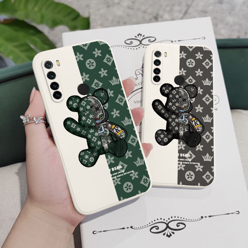Ốp Điện Thoại Hình Gấu Thời Trang Sáng Tạo Cho Xiaomi Redmi Note 8 7 Pro