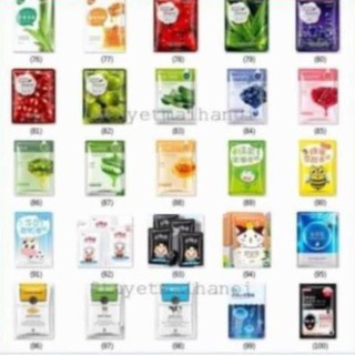 Combo 50 miếng mặt nạ dưỡng da cao cấp