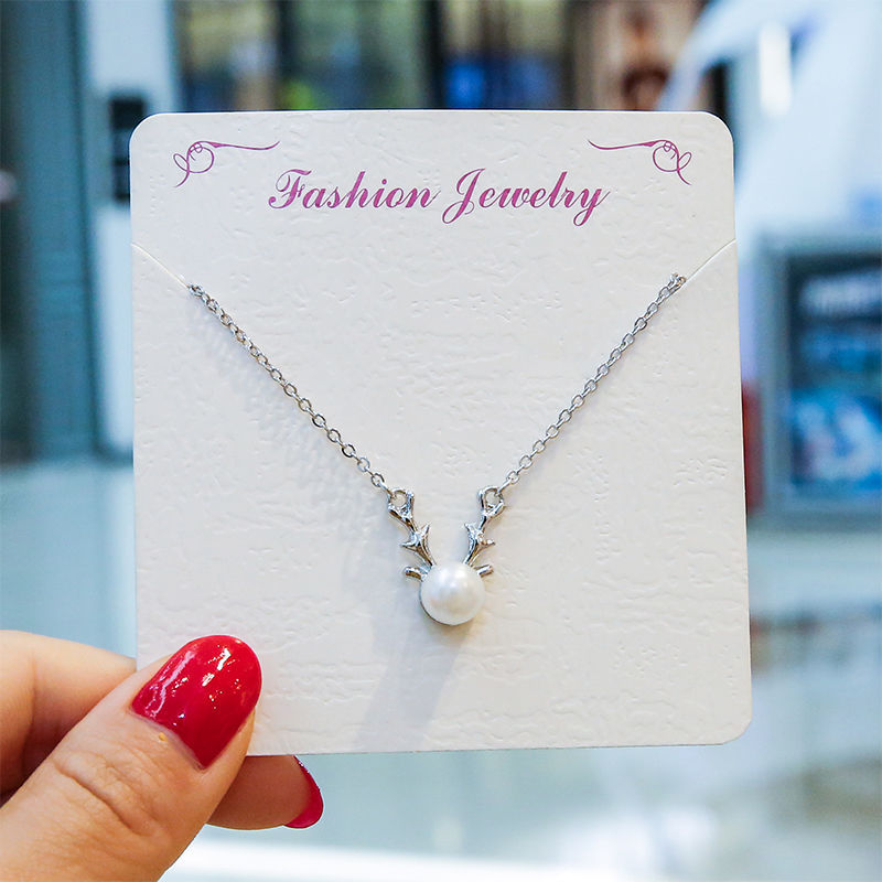 Vòng cổ Mặt Bông Tuyết / Gấu / Thiên Nga / Thiên Nga / Thiên Nga / Hươu Màu Đen Thời Trang Cho Nữ 2021