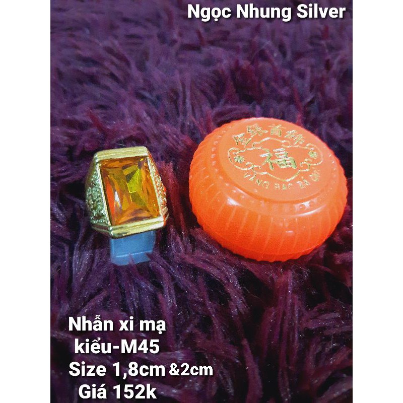 Nhẫn hợp kim xi mạ-M45