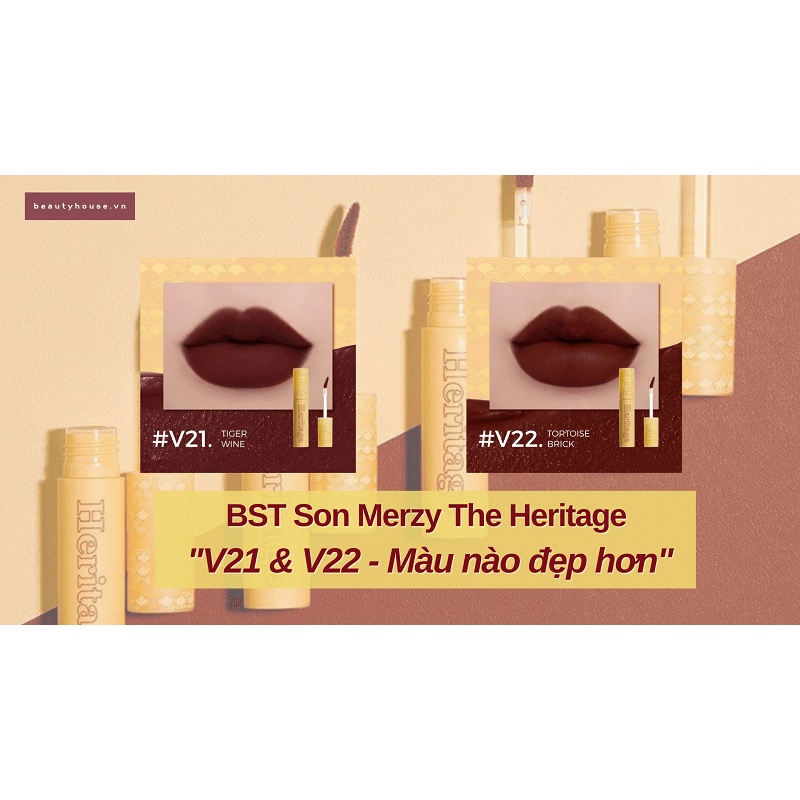 Son kem Merzy Heritage Velvet Tint Vỏ Vàng