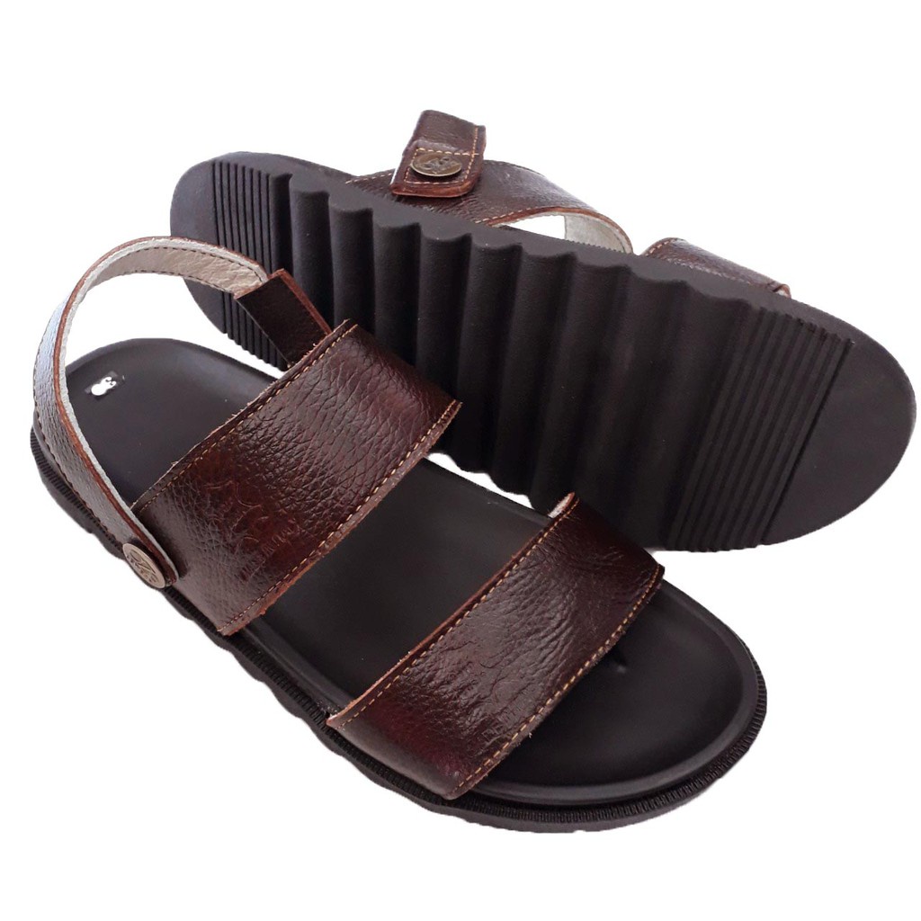 Giày Sandal Nam 💖𝐅𝐑𝐄𝐄𝐒𝐇𝐈𝐏💖 Da Bò Thật Cao Cấp HKT Shop Kiểu Dáng Thời Trang DNA860 Bảo Hành Một Năm -new221