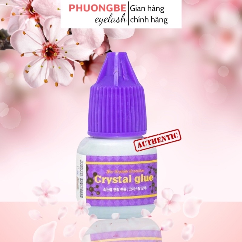 Keo nối mi không cay siêu bền kháng nước Crytal nhập khẩu chính hãng Hàn Quốc 5ml