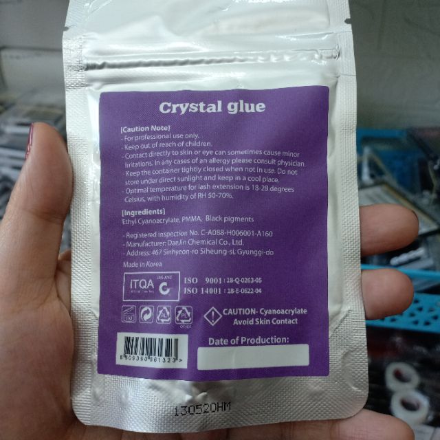 KEO NỐI MI CRYSTAL KHÔNG CAY SIÊU BỀN 6-8 TUẦN
