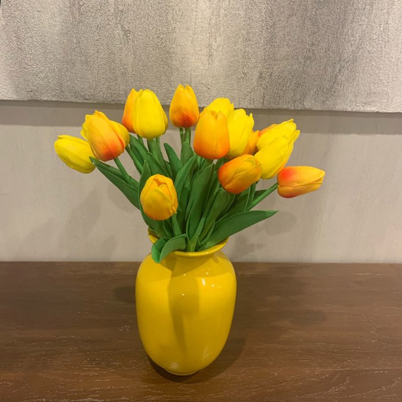 Hoa giả ❤️ Hoa tulip giả PU cao cấp ❤️ Hoa Decor trang trí nhà cửa Lizflower