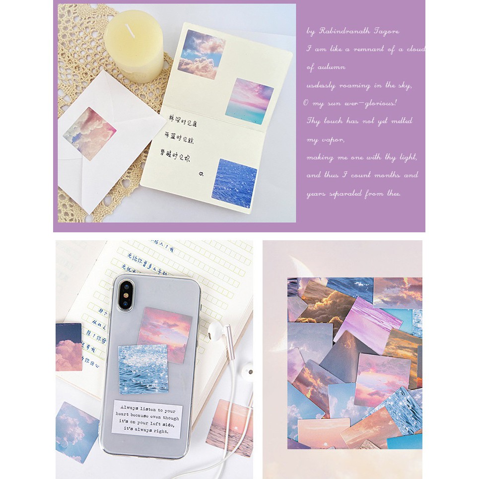 Hộp 46 sticker giấy du lịch SH4605 Gachini