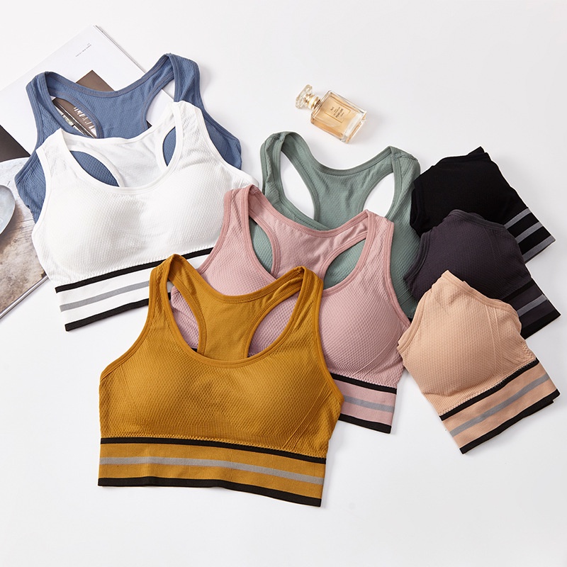 Áo bra gym yoga nữ, áo lót thể thao nâng ngực không gọng sắt free size BRA08