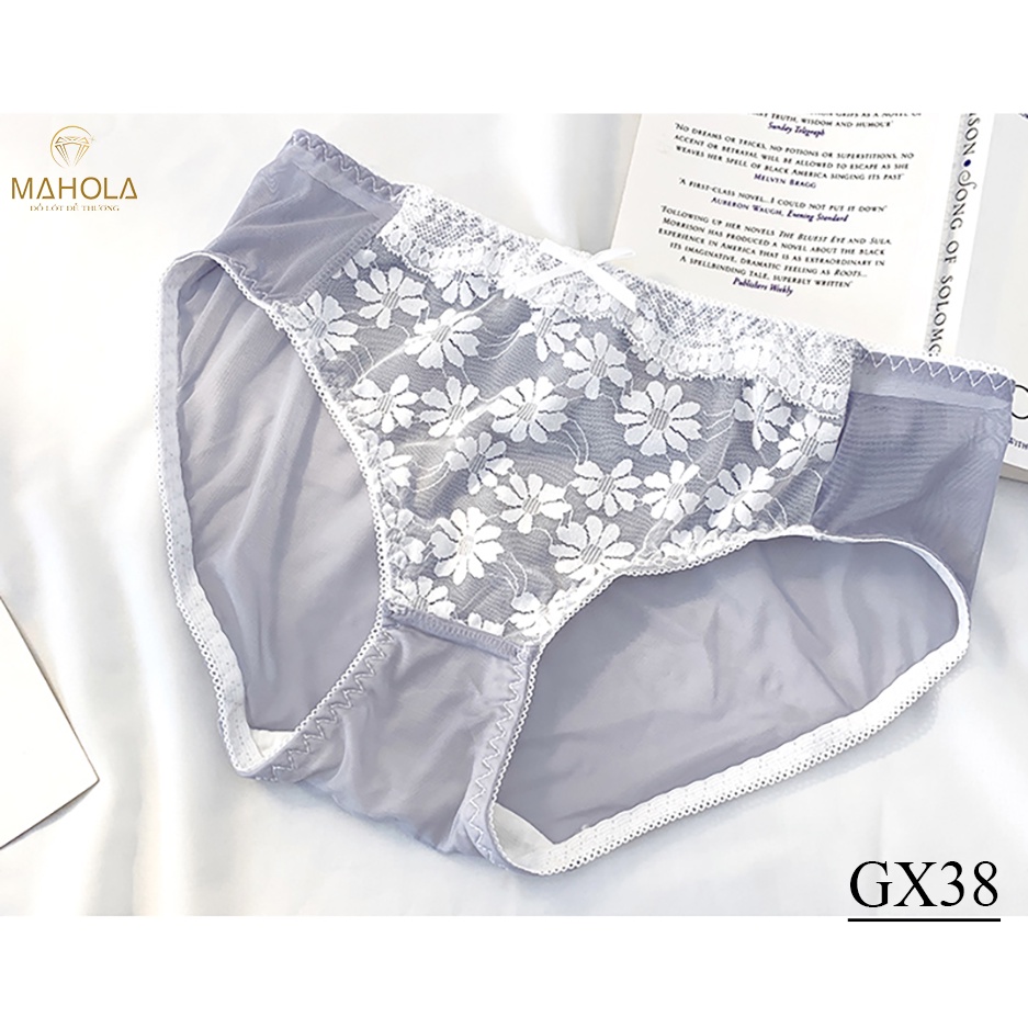 Áo lót nữ cup ngang có gọng mút vừa nâng ngực tự nhiên phối ren GX38 Mahola