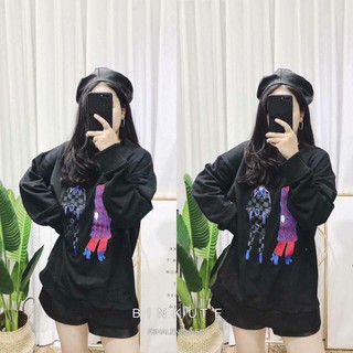 Áo nỉ mặt 2 người