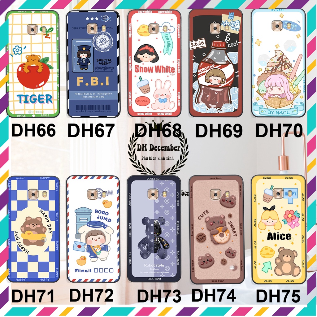 Ốp lưng Samsung c9 pro in hình 3D GẤU HỒNG-GẤU BEER -CỰC XINH-RẺ