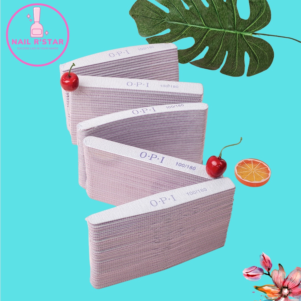 Dũa móng OPI - loại dày đủ 5 hình chuyên dụng cho dân làm móng  NAIL R’STAR