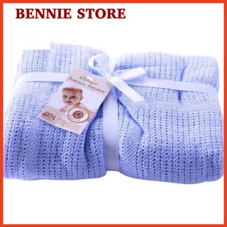 Chăn mền lưới dệt kim xuất Nga cho bé BENNIE STORE Chăn lưới chống ngạt cho bé