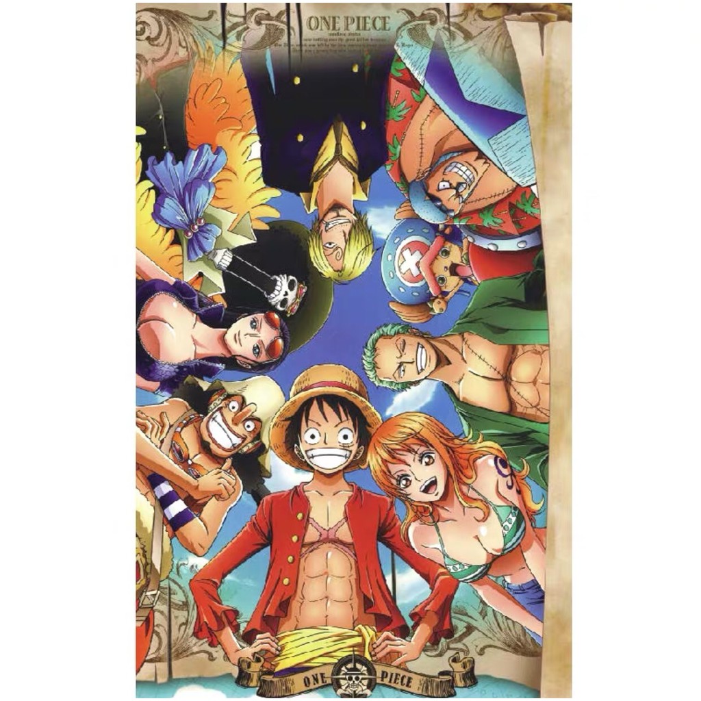 [ORDER]Bộ xếp hình 1000 miếng hình Đảo Hải Tặc One Piece size 75x50cm