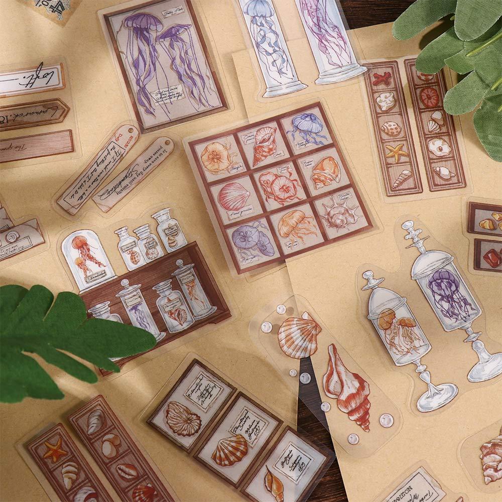 AUGUSTINA Miếng Dán Trang Trí Sổ Tay / Nhật Ký / Sổ Tay Phong Cách Cổ Điển Độc Đáo DIY