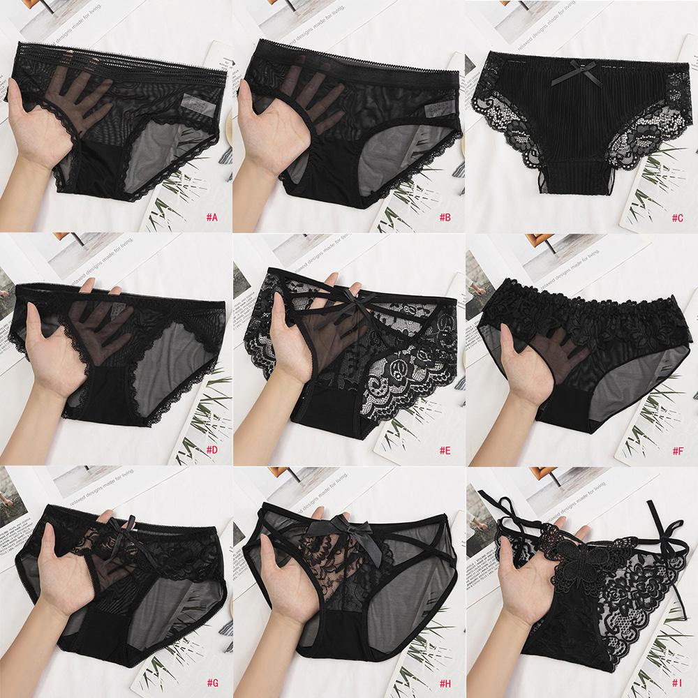WMES15H Quần Lót Cotton Lưng Thấp Phối Ren Hoa Thiết Kế Quyến Rũ Cho Phái Nữ