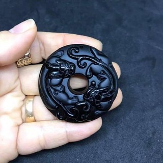  MÀU BỘI KỲ LÂN ĐÁ Obsidian đen- HÀNG VIP- TẶNG KÈM DÂY ĐEO