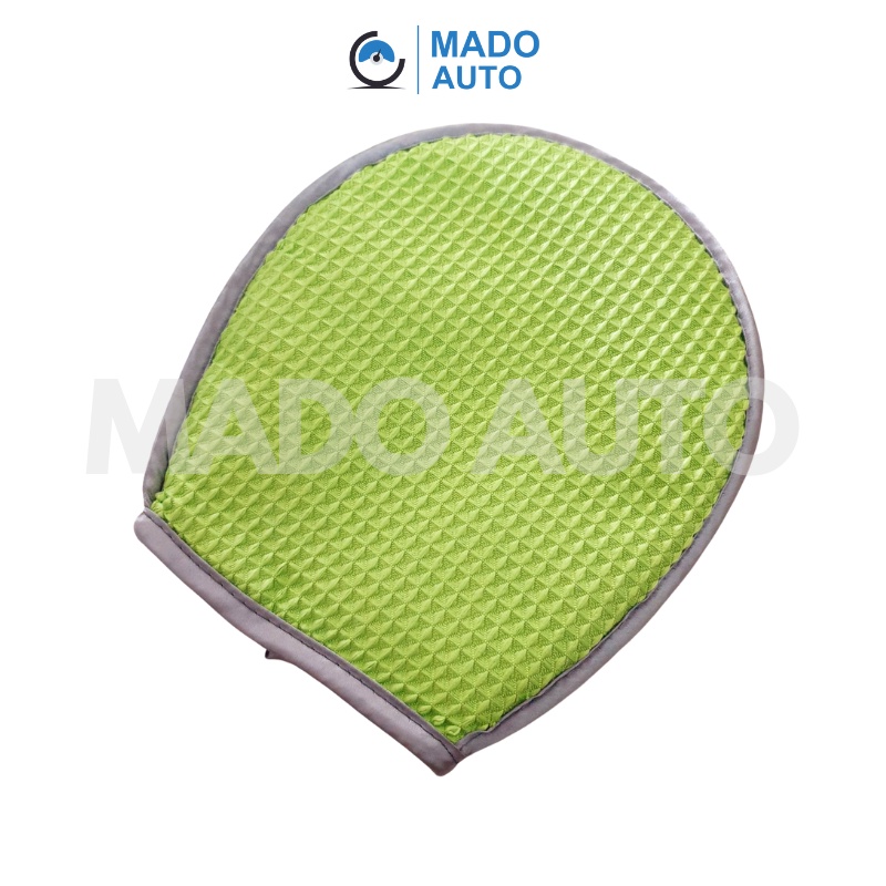 Găng tay lau rửa xe mặt caro Microfibre MADO AUTO F639