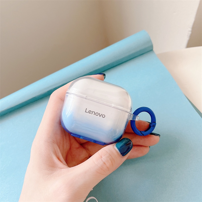 Vỏ Bảo Vệ Hộp Sạc Tai Nghe Lenovo LP40 Pro Màu Gradient &amp; Dream Blue Trong Suốt