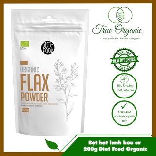 Bột hạt lanh nghiền mịn 200g hữu cơ Diet Food Organic Flex Seef Powder