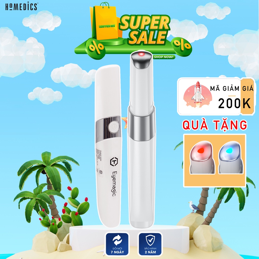 Máy massage làm mờ vết thâm/tan bọng mắt Nanotime Beauty. F52E, Máy massage mắt nhập khẩu hãng Bảo Hành [ 24 tháng ]