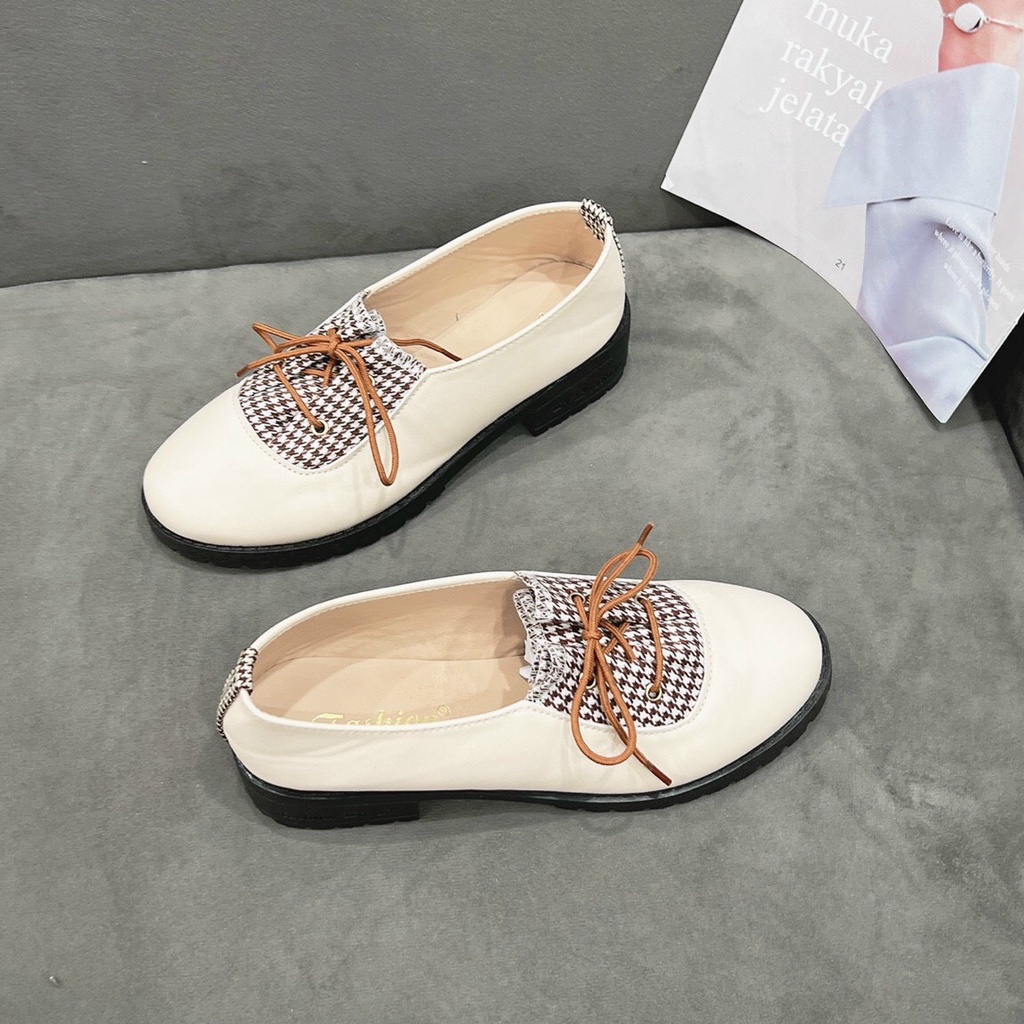 Giày đốc nữ mẫu mới buộc dây siêu hót