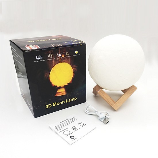 ✚✲◇[ Siêu Đẹp ] Đèn ngủ Mặt Trăng Moon Light 3D Cảm Ứng