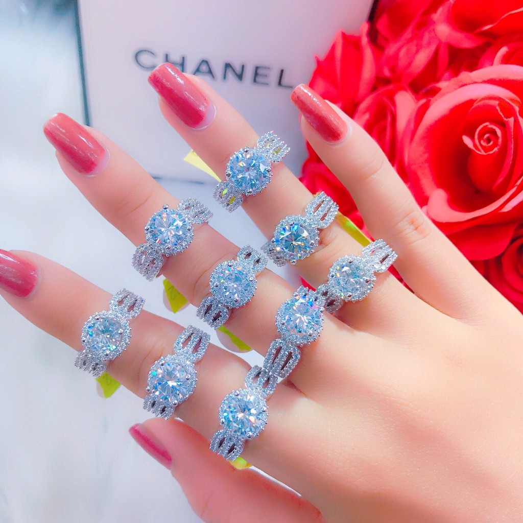 ( Xả kho) Nhẫn bạc nữ đính đá thiết kế cao cấp Orin N732