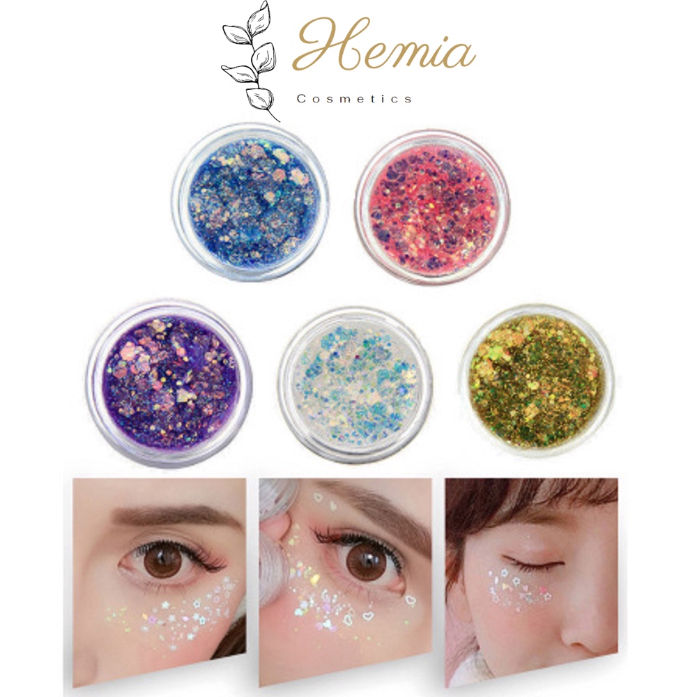 Nhũ Mắt Kira Glitter Kim Tuyến Phong Cách Hàn Quốc