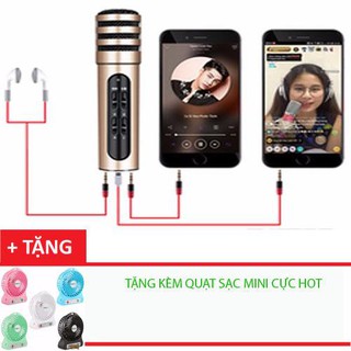 Micro thu âm live stream karaoke trên điện thoại 3in1