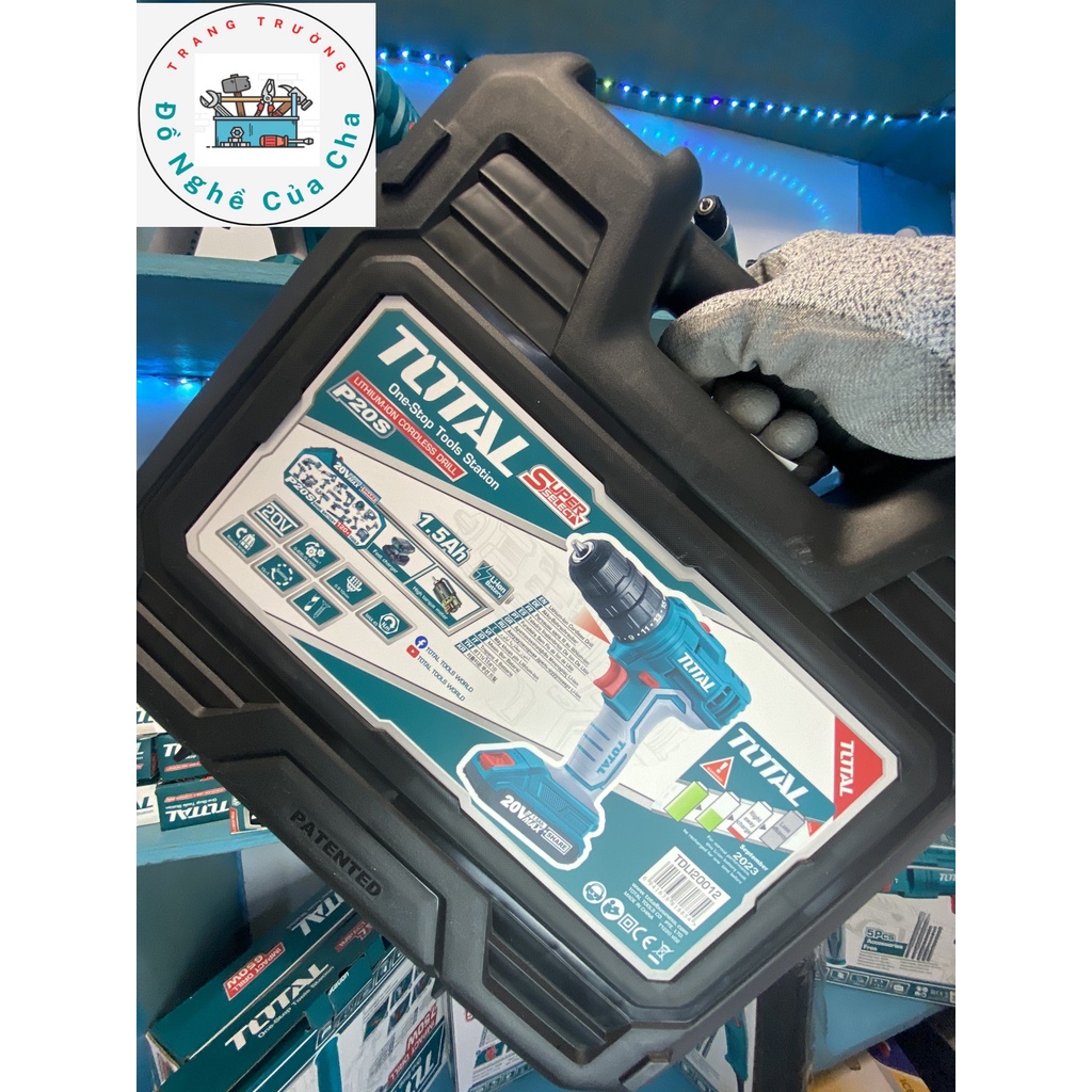 Máy khoan pin 2 chức năng 20V TOTAL TDLI20012,Khoan cầm tay
