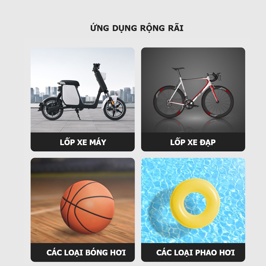 Bơm ô tô Xiaomi Mi70 Midrive TP03 Bơm điện đa năng áp suất lên đến 11Bar bơm căng trong 5 phút hàng chính hãng
