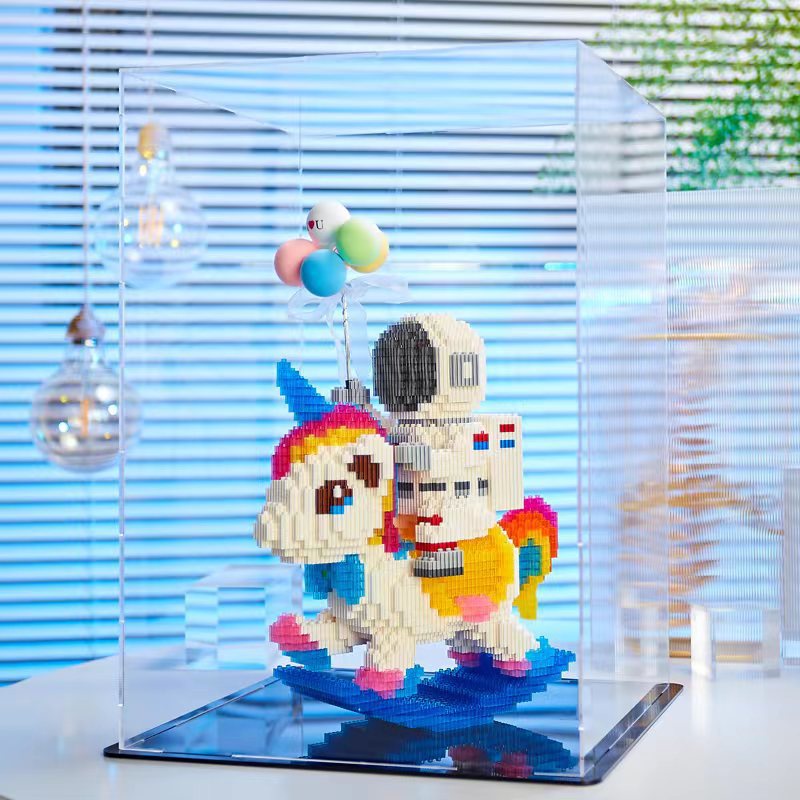 Đồ Chơi Lắp Ráp Bong Bóng Hình Ngựa Kì Lân Phi Hành Gia Cầu Vồng