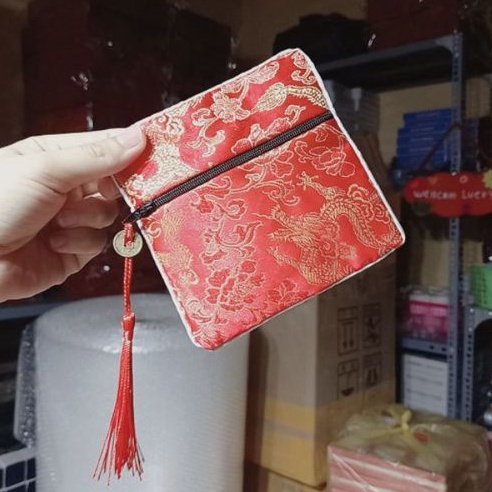 Túi Lụa Đựng Trang Sức Hàng Thêu Loại Đẹp KT 10x12cm và 12x12cm