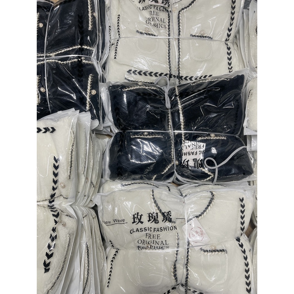 [ 𝐅𝐑𝐄𝐄 𝐒𝐇𝐈𝐏 ] ÁO LÔNG 4 TÚI VIỀN DÂY DỆT CÚC NGỌC