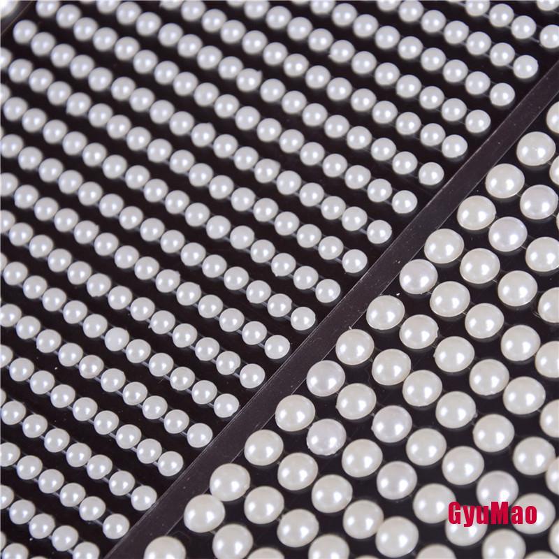 Miếng Dán Trang Trí Hình Ngọc Trai Giả Màu Trắng Bằng Acrylic DIY Cho Trẻ Em
