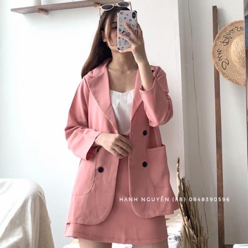 (ẢNH THẬT) ÁO BLAZER VEST NỮ 1 LỚP KHOÁC NGOÀI DÀI TAY KIỂU DÁNG TRẺ TRUNG | BigBuy360 - bigbuy360.vn