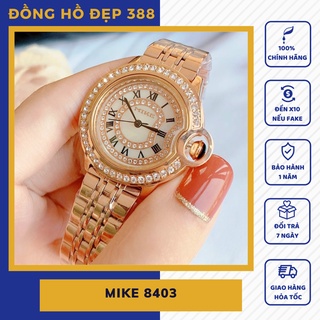 Đồng hồ nữ dây kim loại Mike 8403 chính hãng, mặt tròn, chống nước bảo hành 12 tháng