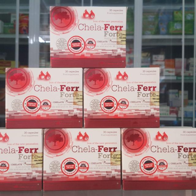 Chela-Ferr® Forte ( Nhập khẩu BA LAN) Bổ sung sắt. cải thiện thiếu máu do thiếu sắt