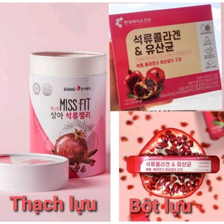Thạch lựu, bột lựu collagen hộp 30 gói Hàn Quốc