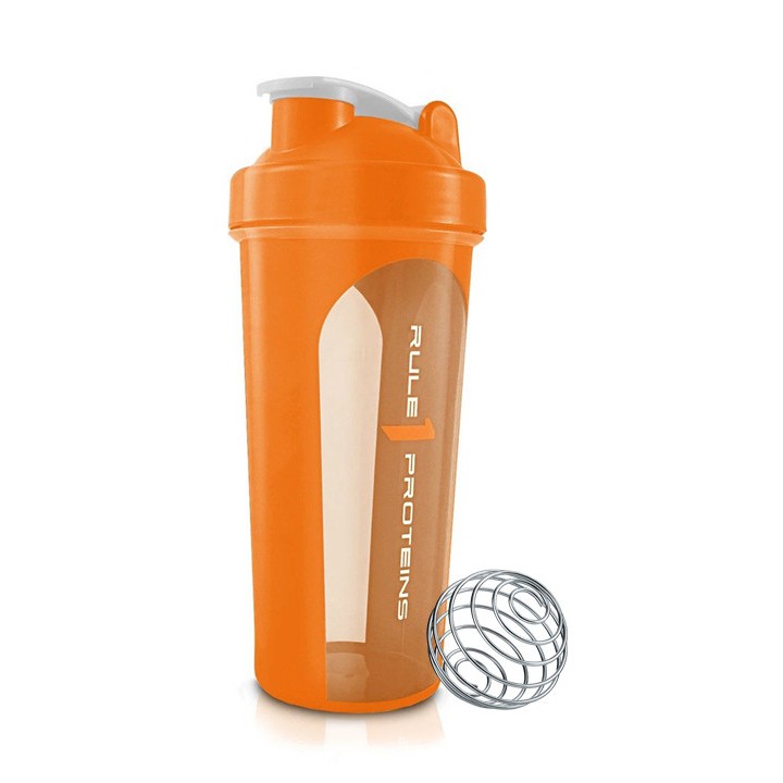 Bình lắc Shaker thể thao tập gym Rule 1 Shaker 800ml kèm shaker ball (bóng lắc)