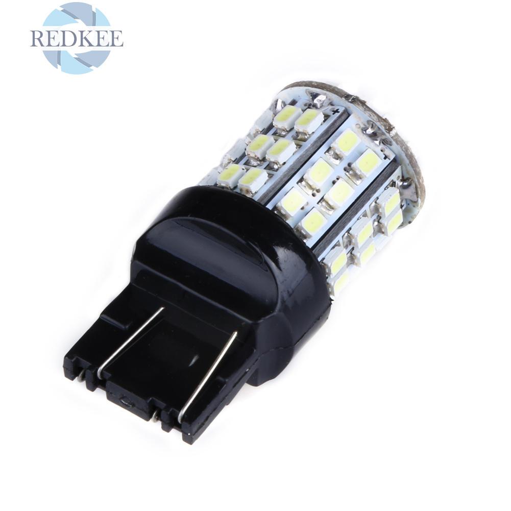 Set 2 Bóng Đèn Led T20 W21W 7443 7440 64-smd 1206 Ánh Sáng Trắng Gắn Đuôi Xe Ô Tô