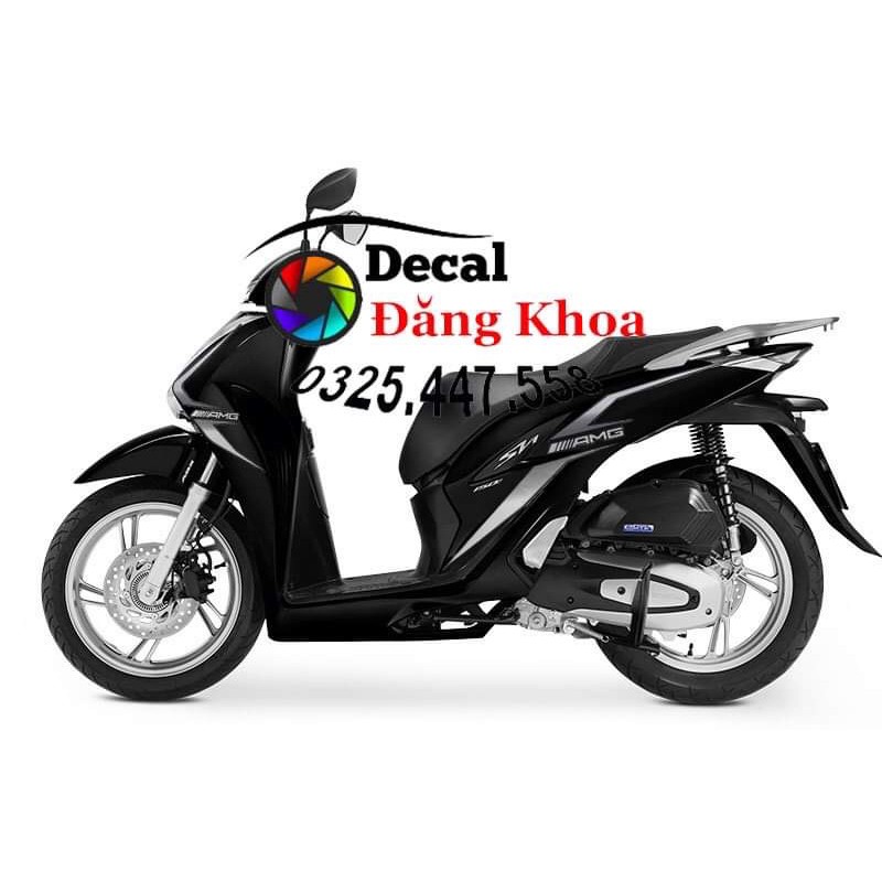 Tem SH AMG xám bạc 2loại phản quang và 3 lớp đẹp mới