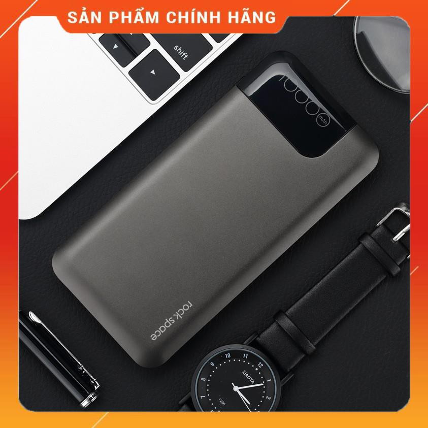 Pin dự phòng Rockspace P40 hỗ trợ sạc nhanh Quickcharger QC3.0 Power Bank 10000mAh.