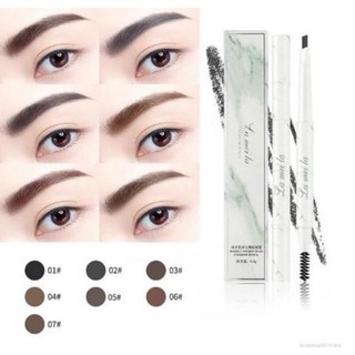 Bút kẻ lông mày vân đá 2 đầu chống nước lâu trôi Lameila